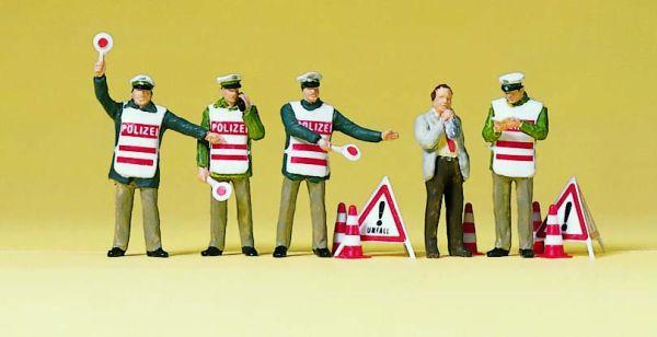 Policiers avec gilet de sécurité