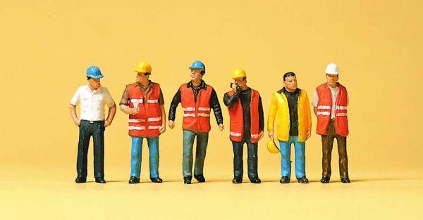 Ouvriers avec gilet de sécurité