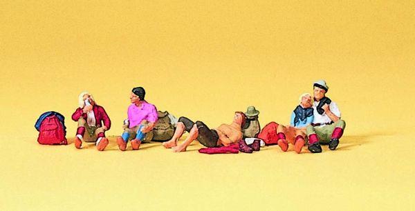 Randonneurs au repos