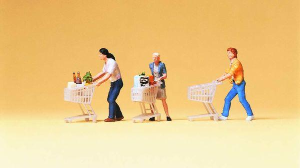 Clients au supermarché