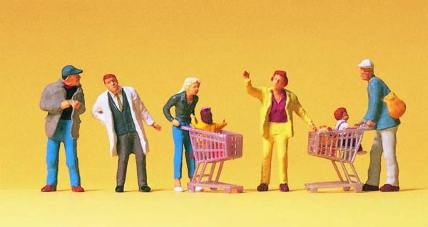 Clients au supermarché