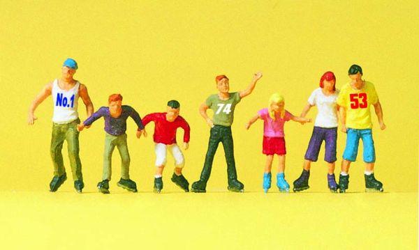 En patin à roulettes