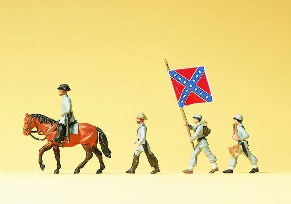 Officiers et porte drapeau