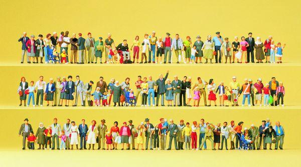 100 figurines pour scène de rue