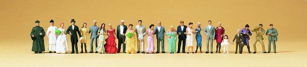 Mariés, invités et photographes