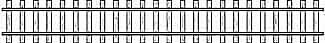 Rail droit 166 mm
