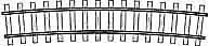 Rail courbe R=520 mm, 12°