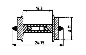 Essieux diametre 11 mm