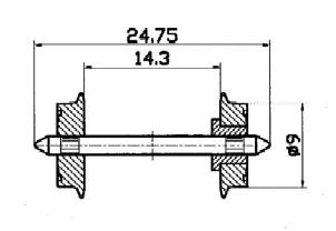 Essieux diametre 9 mm