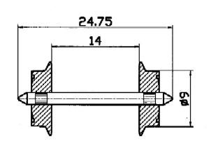 Essieux diametre 9 mm