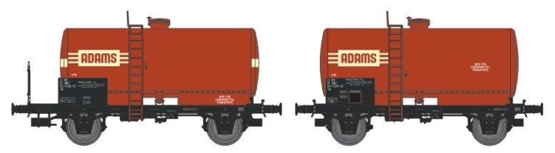 Coffret de wagons citernes "Adams"