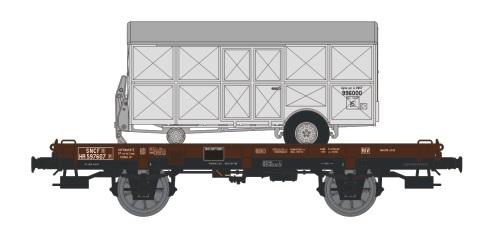Wagon type UFR mono-porteur