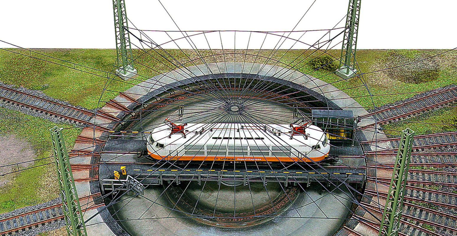 "Toile d'araignee" pour plaque tournante