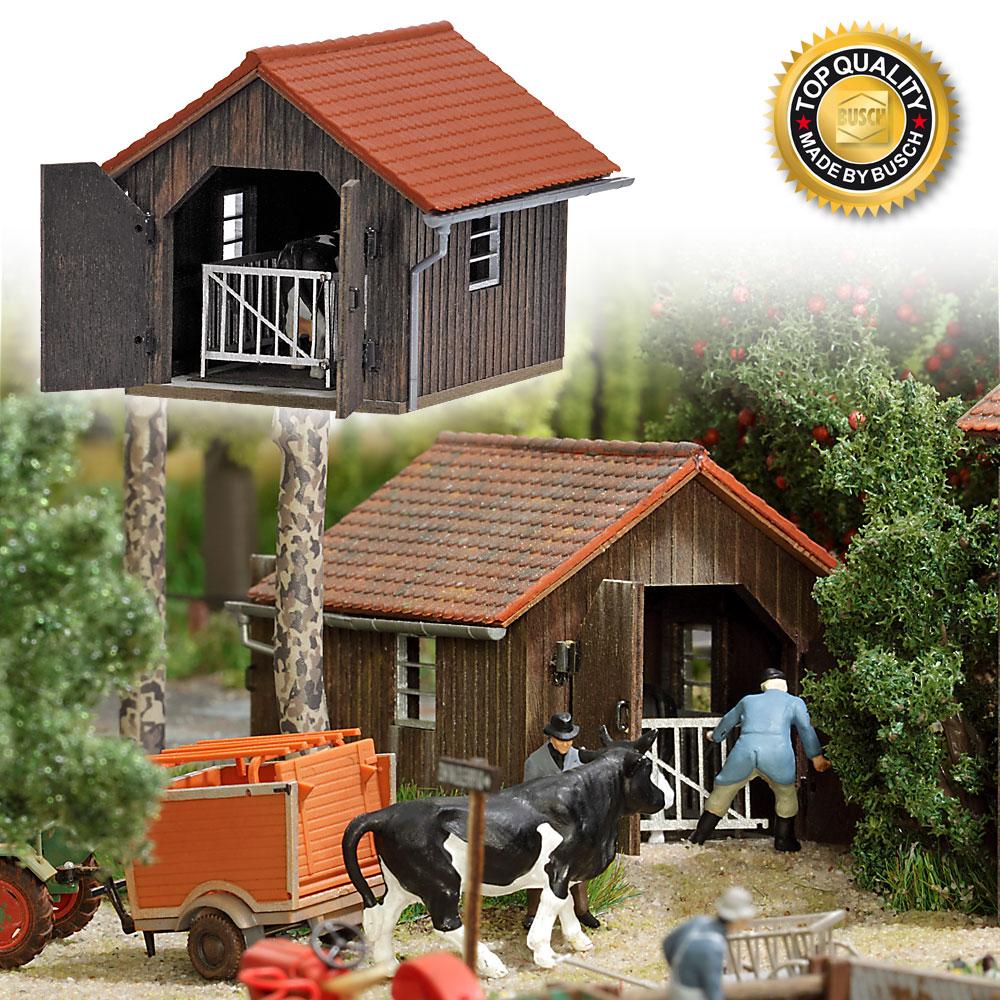 Cabane de pesage pour vaches