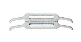 Frotteur de pantographe double 6 x 23 mm