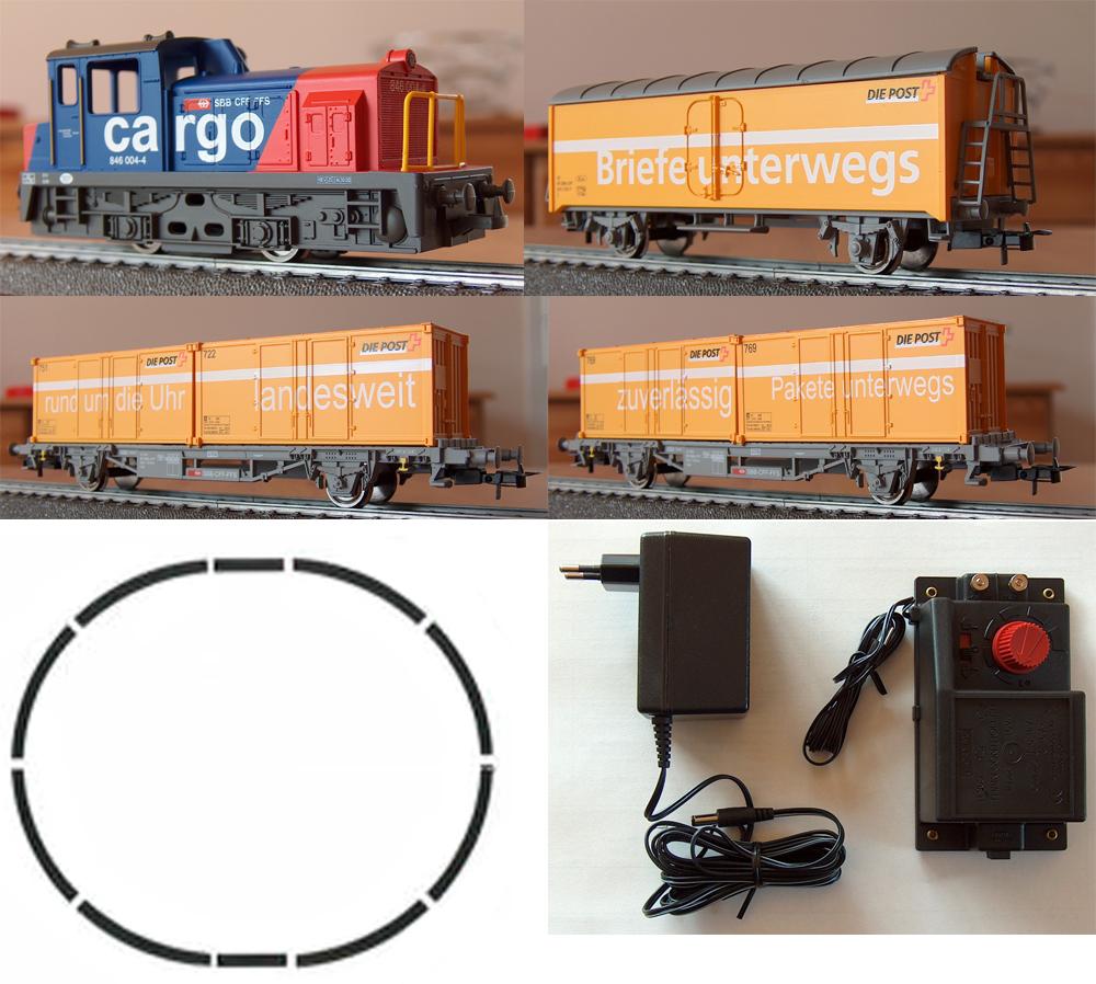 Coffret de départ "train poste suisse"