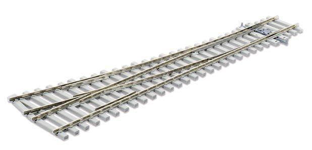 Aiguillage droite 12°, traverses beton