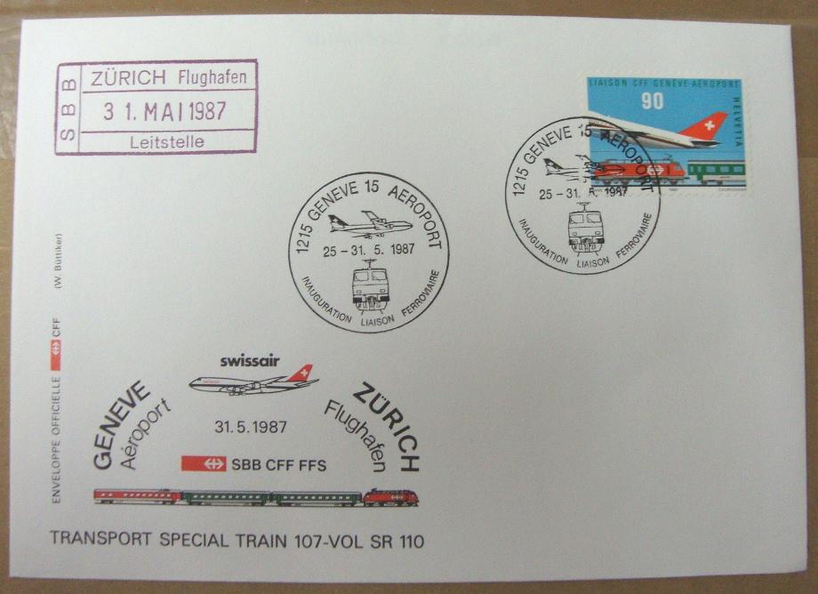 enveloppe Zurich flughafen