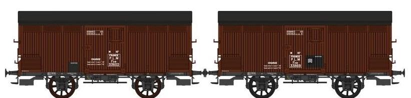Coffret de wagons couverts