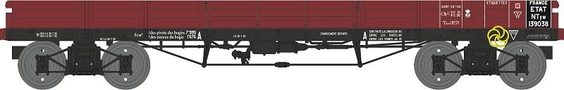 Wagon plat TP, type Ntyw