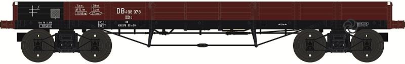 Wagon plat TP, 6 ridelles