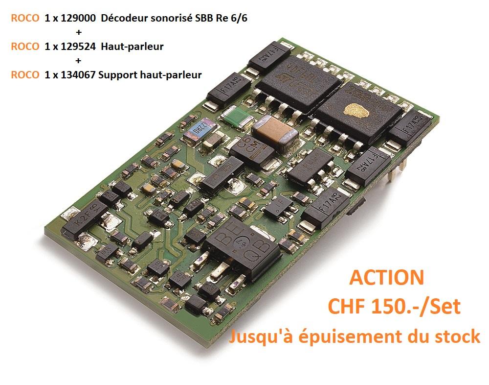 Set de sonorisation tel que presenté pour locomotives CFF type Re 4/4 / Re 6/6