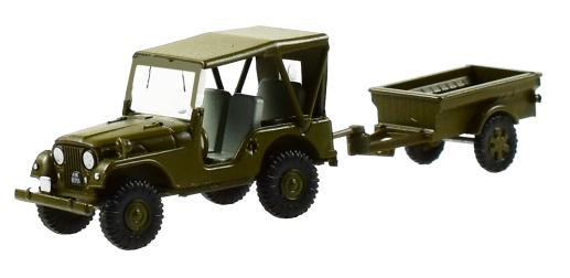 Willys M38A1 avec remorque