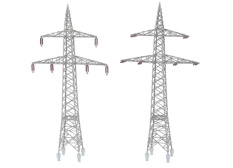 Assortiment de 2 pylones electriques haute tension