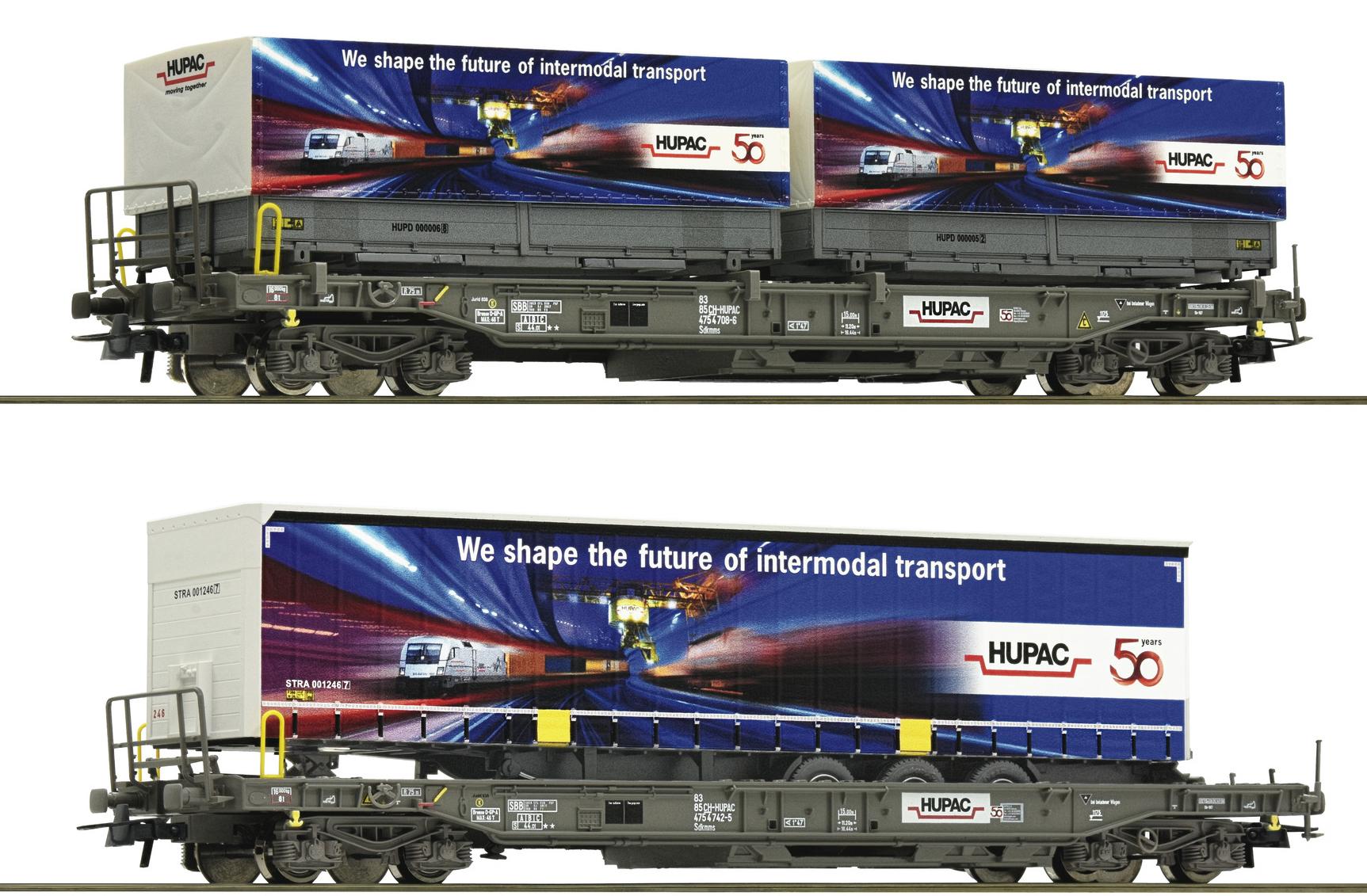 Coffret de 2 wagons poches "50 ans HUPAC"