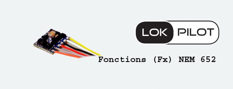 Decodeur de fonctions micro, fiche 8 poles selon NEM 652