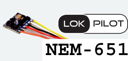 Décodeur digital micro (V5.0) avec connecteur 6 poles / NEM 651