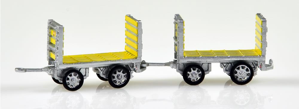 2 remorques PTT pour chariots électriques de quai