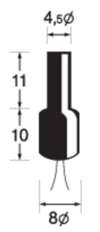 Générateur de fumée court 10 – 16 V DC et AC