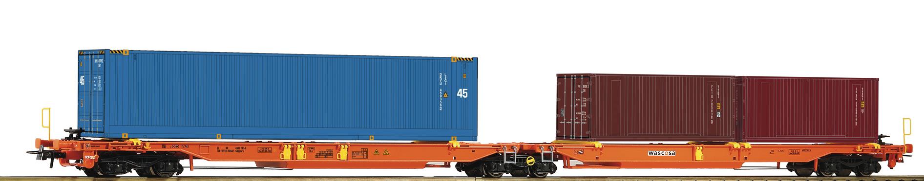 Wagon porte conteneurs double type Sdggmrs/T2000