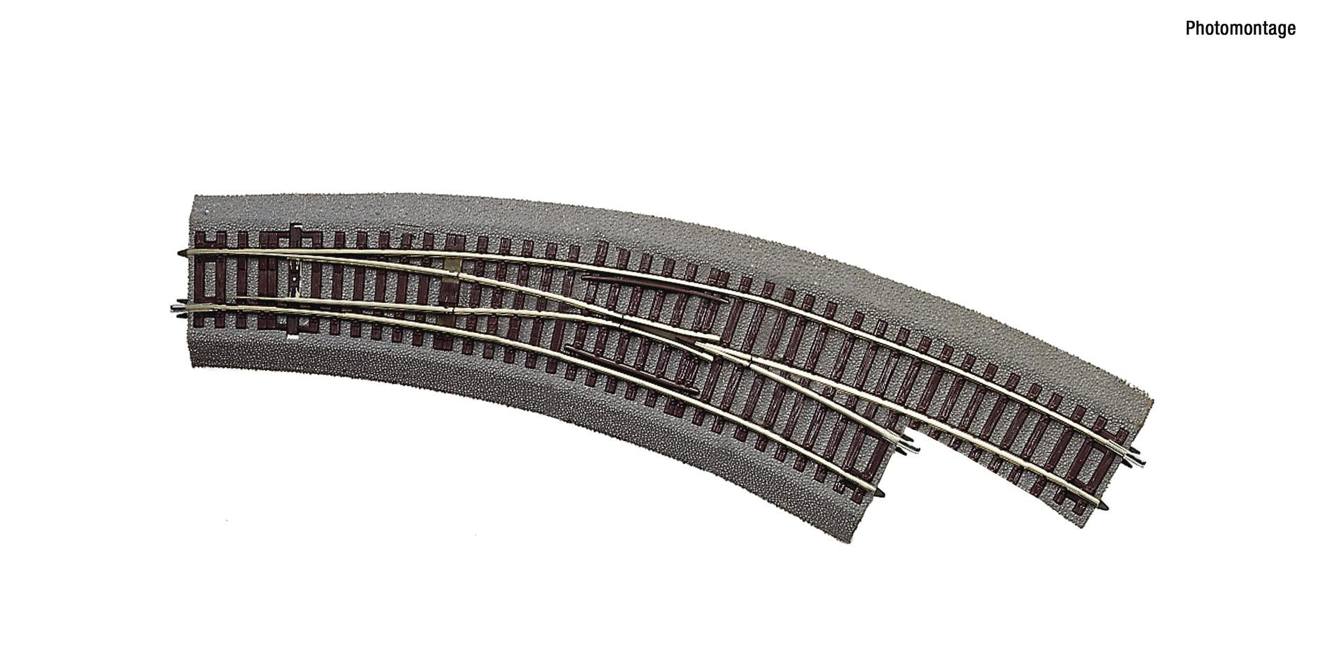 Aiguillage courbe manuel droite 30°