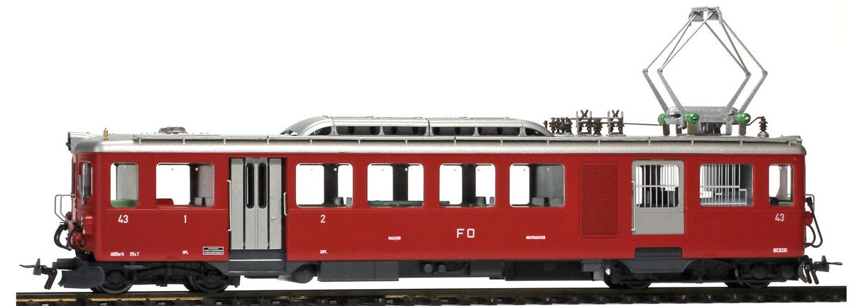 Automotrice ABDeh 2/4 No 43 en rouge