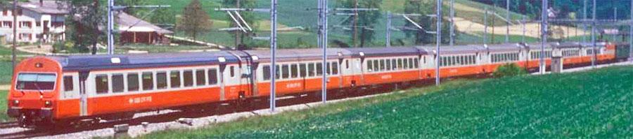 Coffret 6 voitures "Swiss-Express" Epoque V, nouveau logo