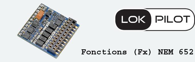 Decodeur de fonctions, fiche 8 poles selon NEM 652