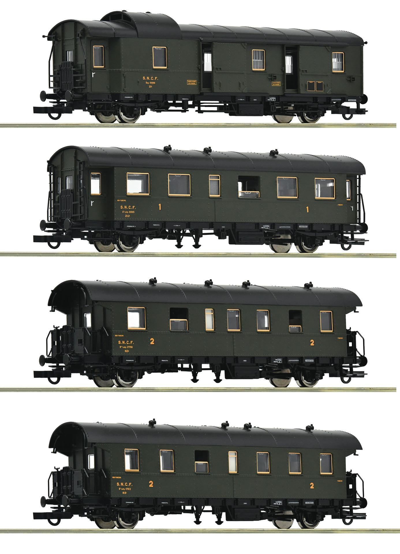 Coffret de voitures ex DRG, complement a la locomotive 71386