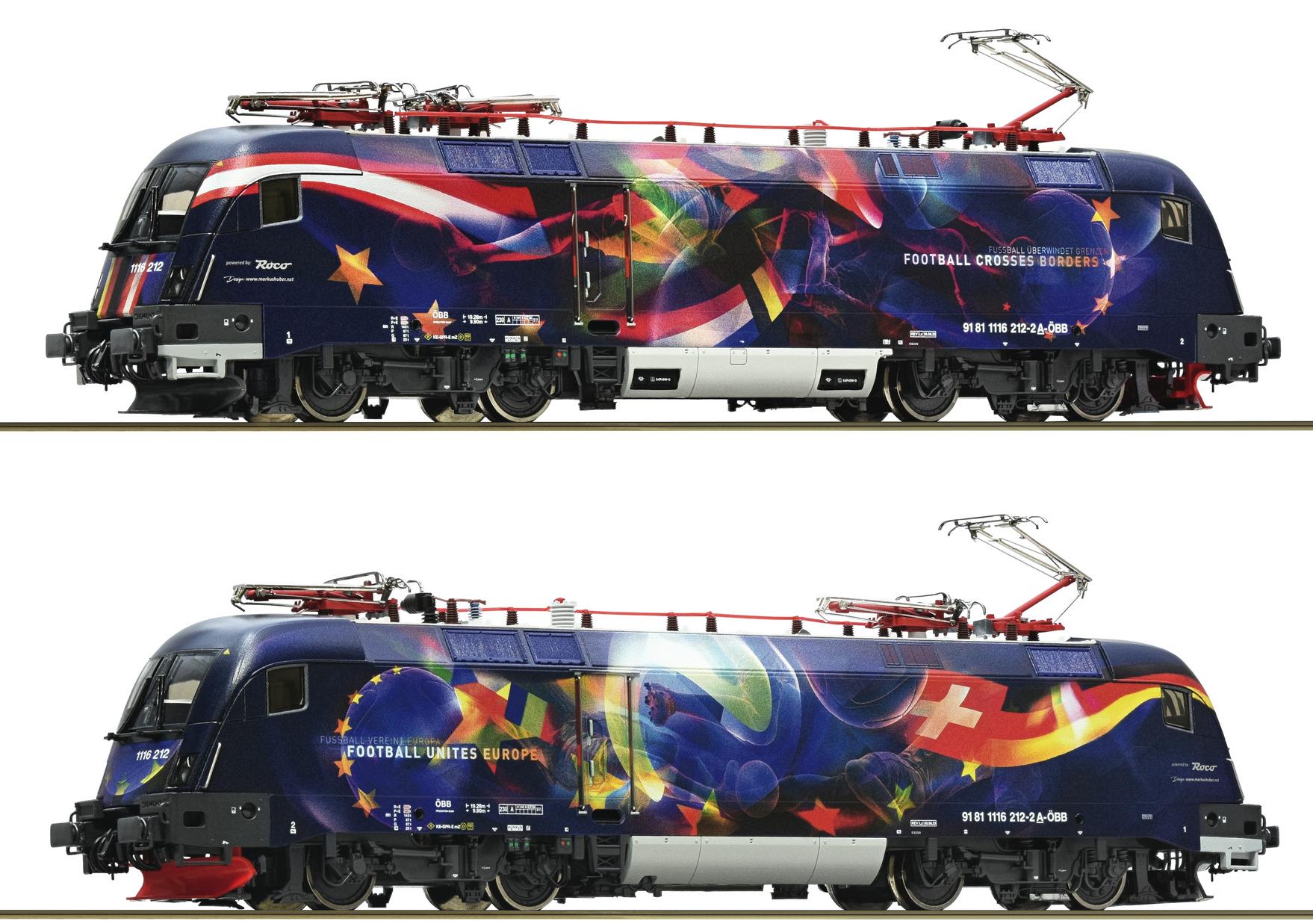 Locomotive electrique type Rh 1116 „Fußball vereint Europa 2024“