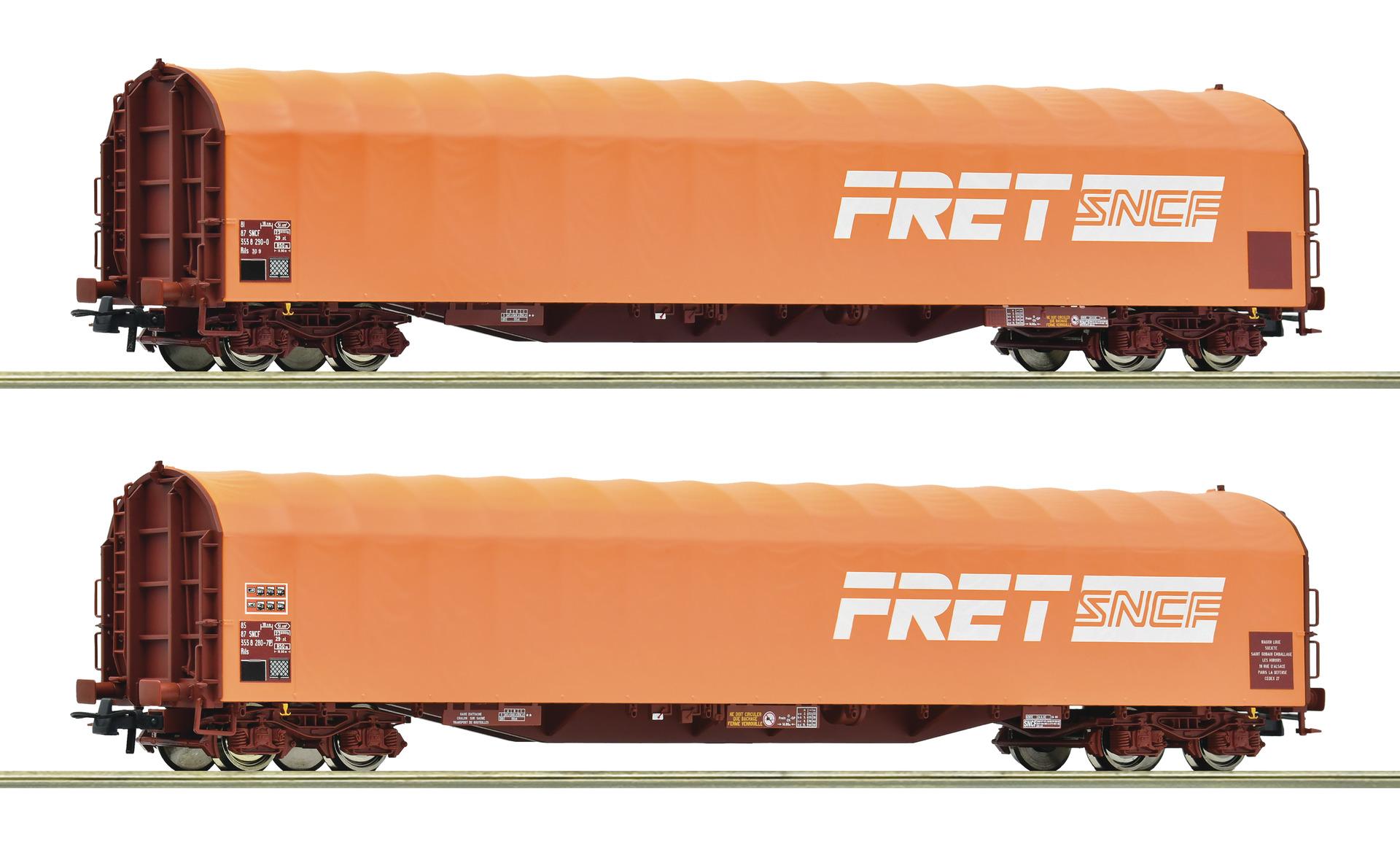 Coffret de 2 wagons baches type Rils "Fret SNCF"