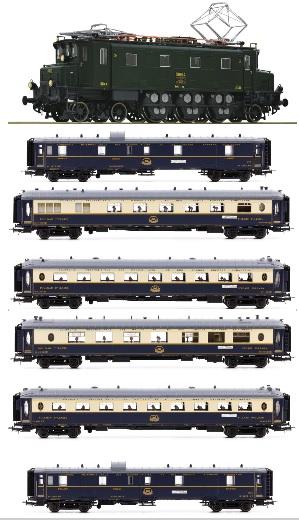 Ae 3/6 I 10664 + voitures Pullmann eclairees, toute nouvelle construction