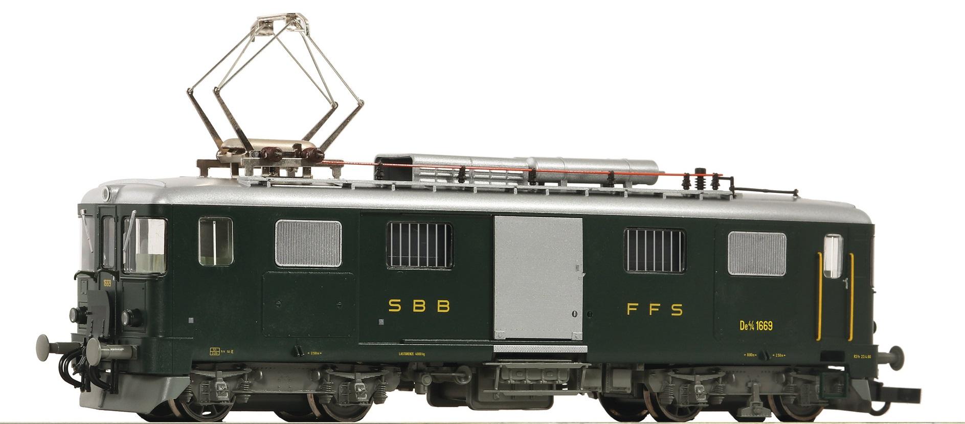 De 4/4 No 1669 en livrée verte, epoque IV