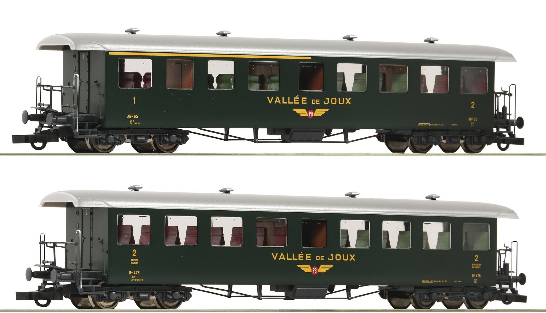 Coffret avec 1xABi et 1xBi ex CFF du chemin de fer "Pont - Brassus"