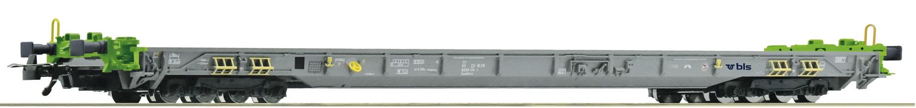 Wagon de service surbaisse pour transport de véhicules de chantier, type Xaadkms