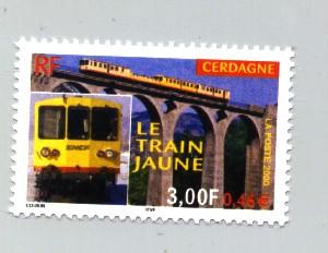 France - Timbre Le train jaune Cerdagne)
