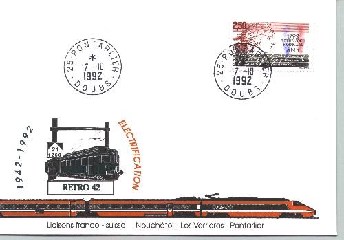 France - Enveloppe 50 ans électrification Franc-Suisse