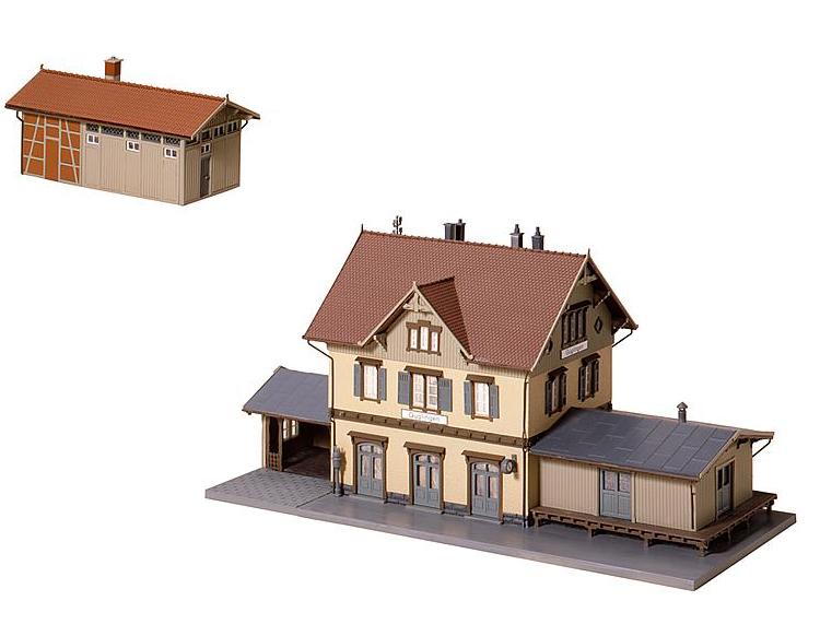 Gare de "Gueglingen" avec halle à marchandises