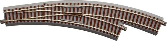 Aiguillage courbe manuel droite 30°